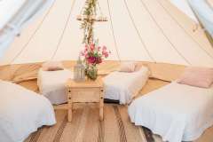 5m Dressed Bell Tent with Bedding